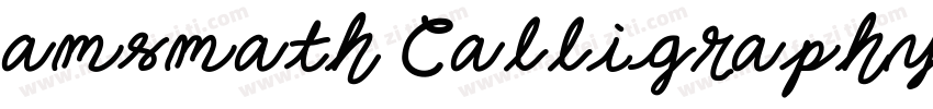 amsmath Calligraphy字体转换
